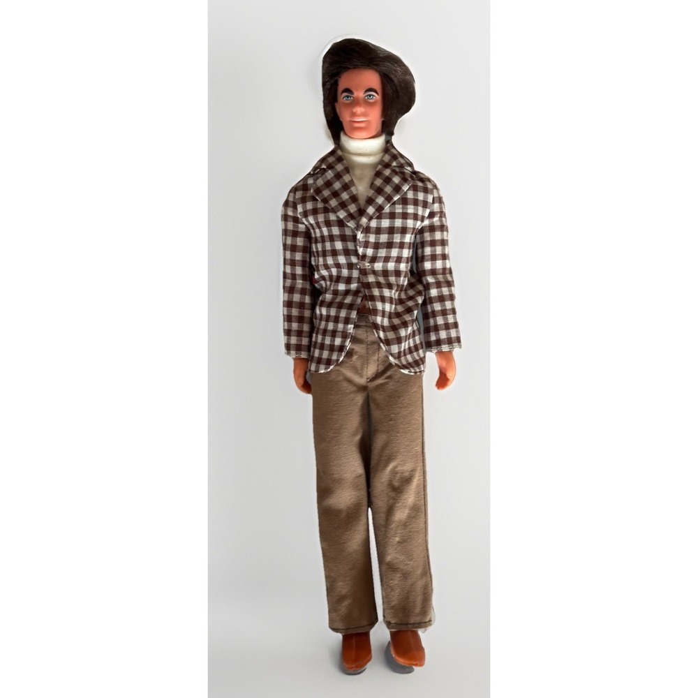 Vtg Mattel Mod Ken Doll w Rooted Hair Outfit Boots - 1972 Barbie Boyfriend #4224